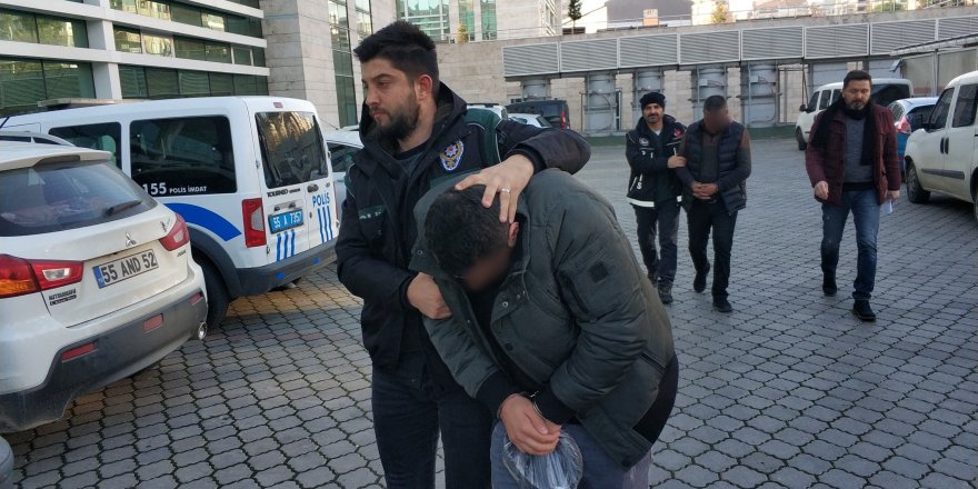 Samsun'da uyuşturucudan gözaltına alınan 3 kişi adliyeye sevkedildi