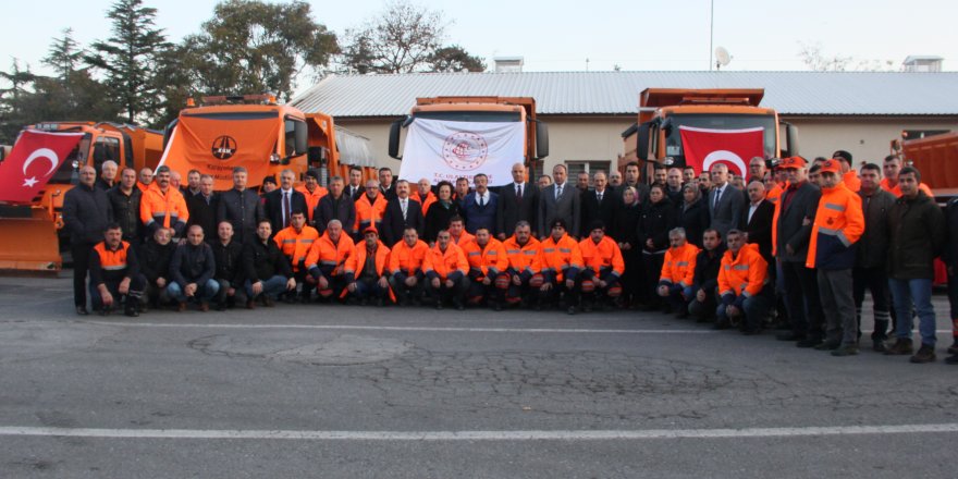 Samsun karayolları ekipleri kışa hazır