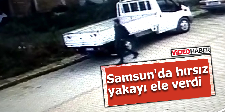 Samsun'da hırsız yakayı ele verdi