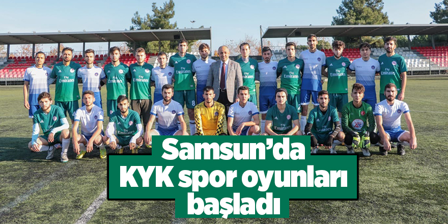 Samsun’da KYK spor oyunları başladı