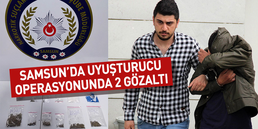 Samsun'da uyuşturucu operasyonunda 2 gözaltı