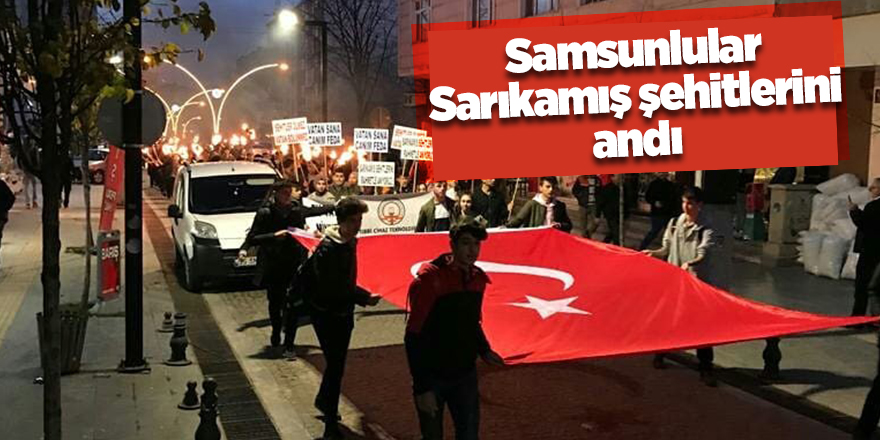 Samsunlular Sarıkamış şehitlerini andı