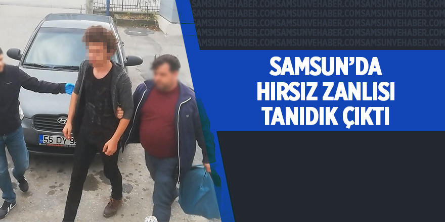 Samsun'da hırsız zanlısı tanıdık çıktı