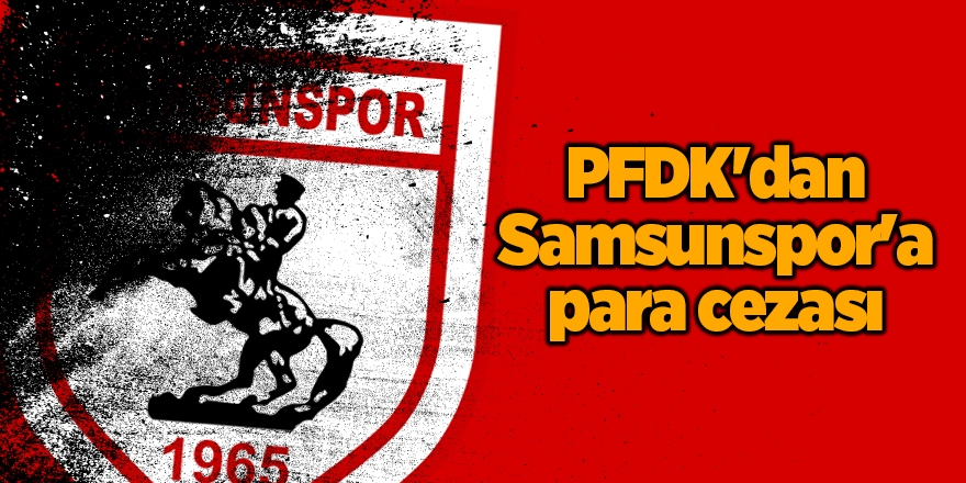 PFDK'dan Samsunspor'a para cezası