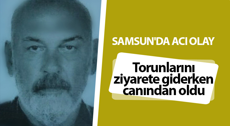 Torunlarını ziyarete giderken canından oldu