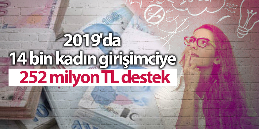 2019'da 14 bin kadın girişimciye 252 milyon TL destek