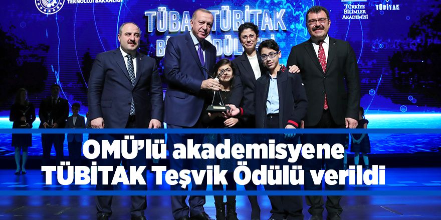 OMÜ’lü akademisyene TÜBİTAK Teşvik Ödülü verildi