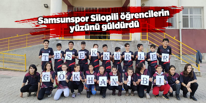 Samsunspor Silopili öğrencilerin yüzünü güldürdü