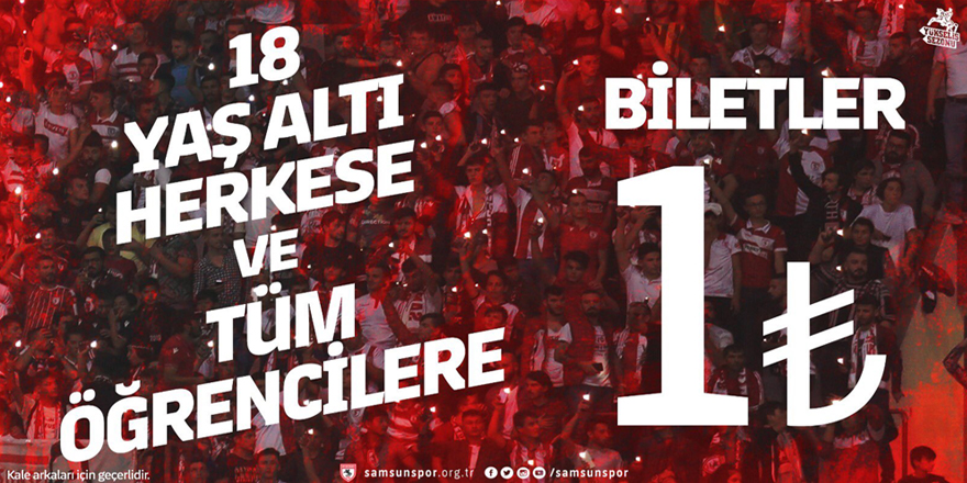 Samsunspor öğrenci biletlerini 1 TL yaptı