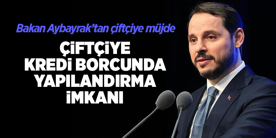 Bakan Aybayrak’tan çiftçiye müjde