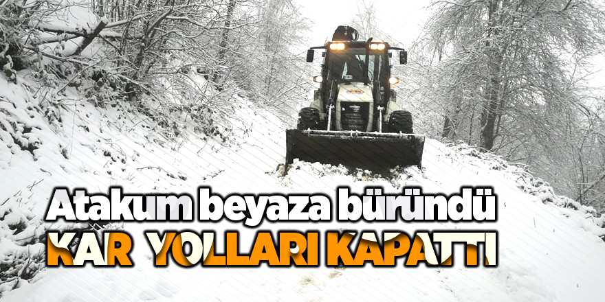 Atakum beyaza büründü