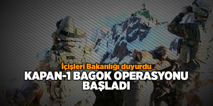 KAPAN-1 BAGOK operasyonu başladı