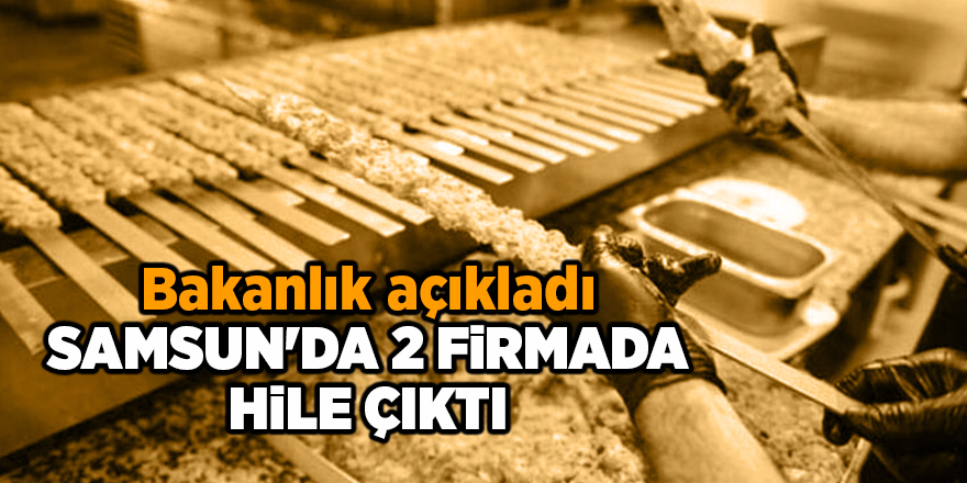 Samsun'da 2 firmada hile çıktı