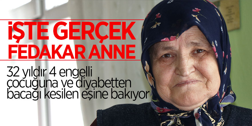 İşte gerçek fedakar anne