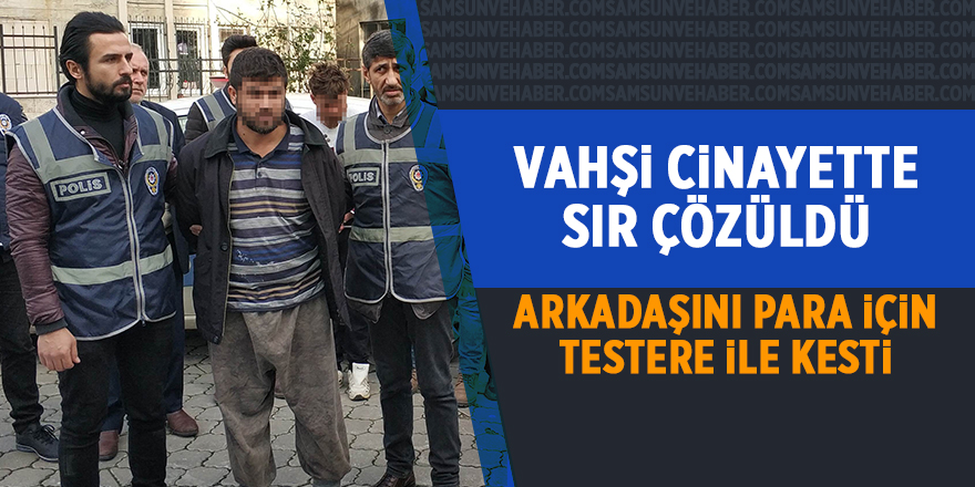 Vahşi cinayette sır çözüldü