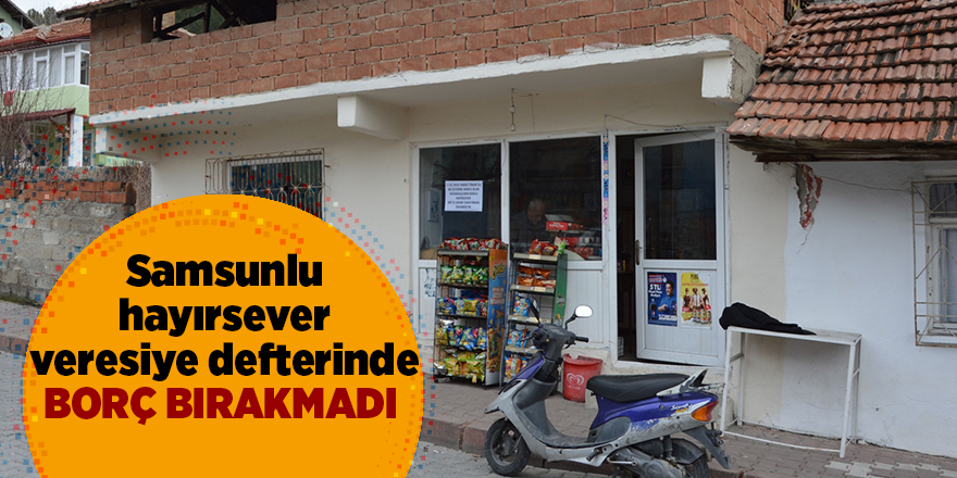 Bakkalın veresiye defterindeki tüm borçları ödedi