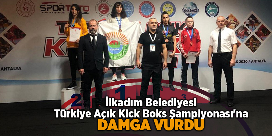 İlkadım Belediyesi Türkiye Açık Kick Boks Şampiyonası'na damga vurdu