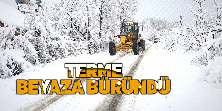 Terme beyaza büründü