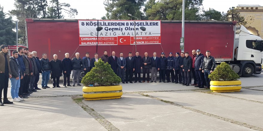 ‘8 köşelilerden’ depremzedelere yardım 