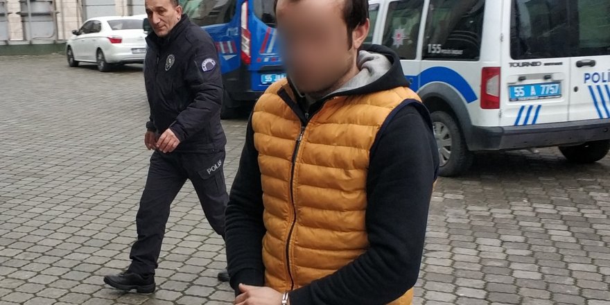 Samsun'da hırsız oto servisi çalısanlarını soydu