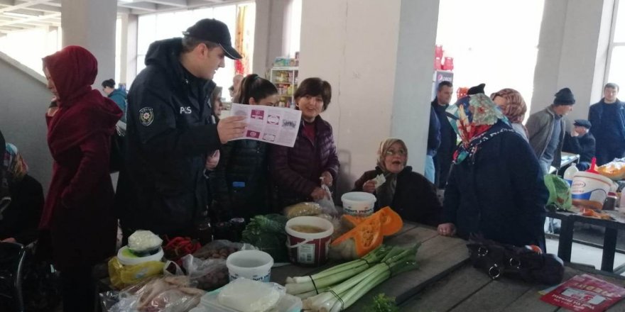 Alaçam polisi KADES uygulamasını anlattı