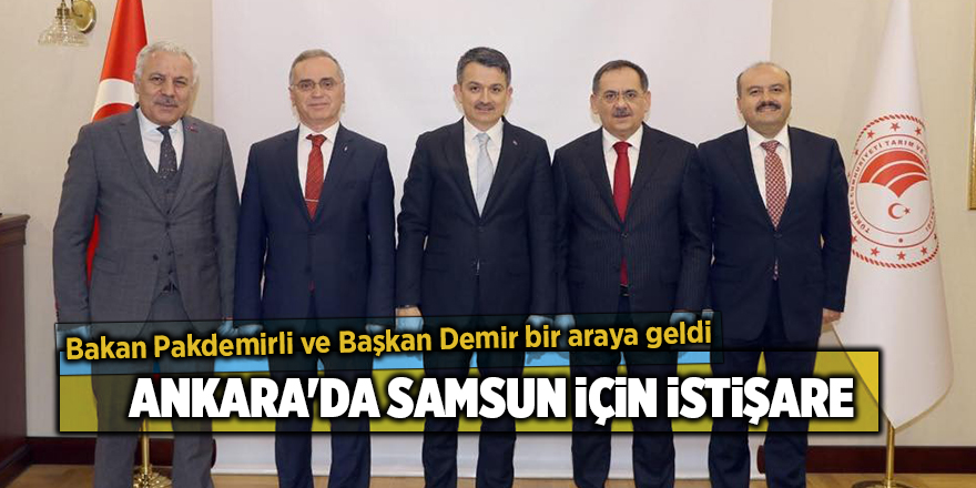 Bakan Pakdemirli ve Başkan Demir bir araya geldi