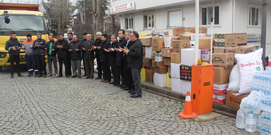 Havza'dan deprem bölgesine bir destek daha 