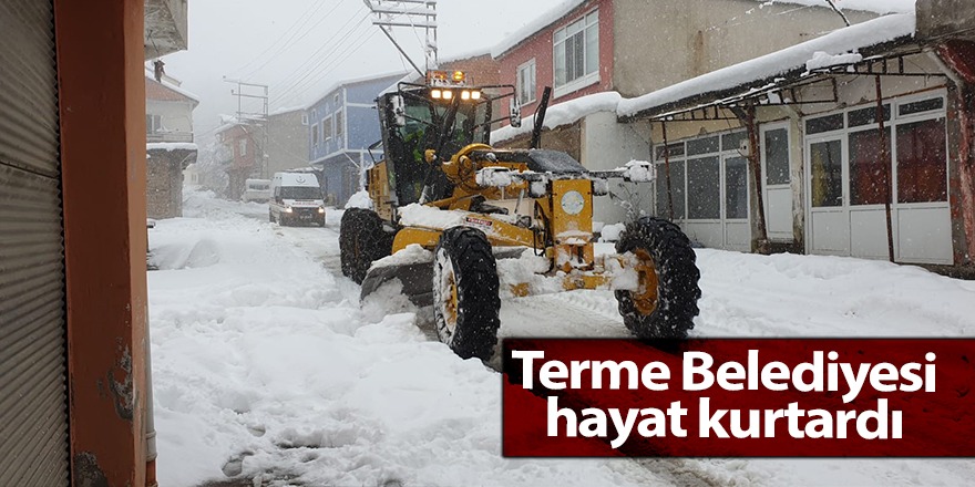 Terme Belediyesi hayat kurtardı