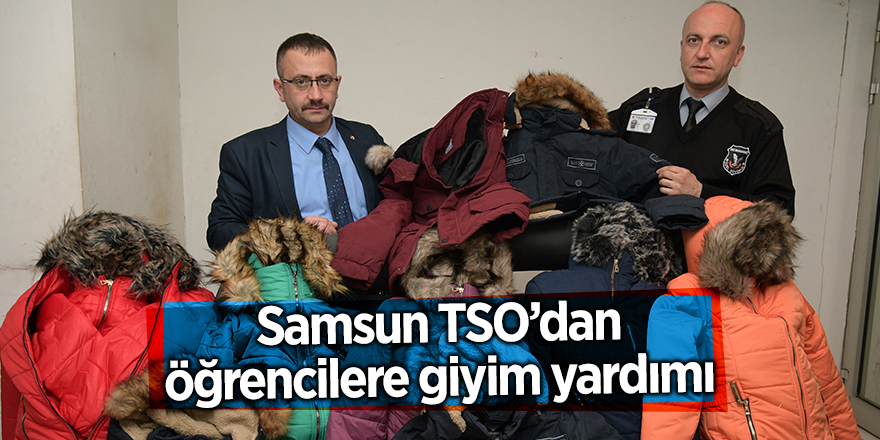 Samsun TSO’dan öğrencilere giyim yardımı