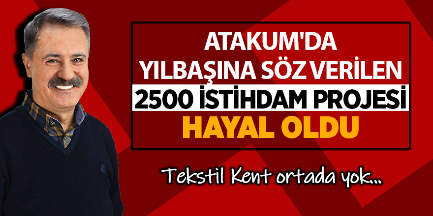 Atakum'da Tekstil Kent Projesi 'hayal' oldu