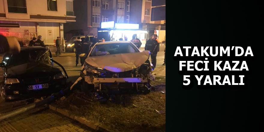 Atakum'da feci kaza: 5 yaralı