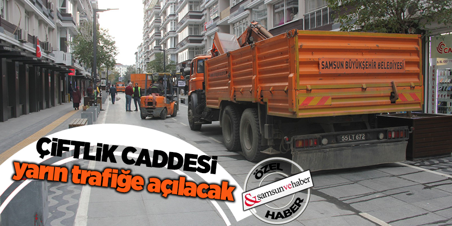 Büyükşehir ekipleri Çiftlik Caddesi'nde tam gaz çalışıyor