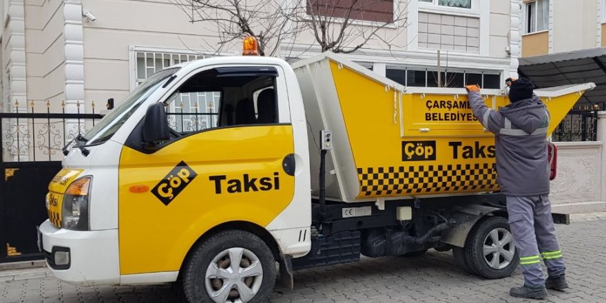 Çarşamba Belediyesi’nden çöp taksi uygulaması