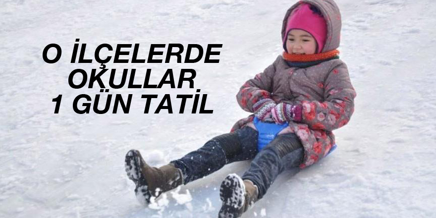 Samsun’da o ilçelerde okullara 1 gün tatil