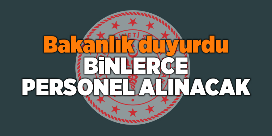 Sağlık Bakanlığı 8 bin 844 sözleşmeli sağlık personeli alımı yapacak