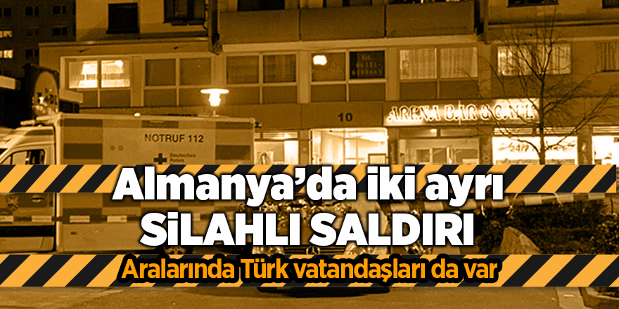 Almanya'da iki ayrı silahlı saldırı