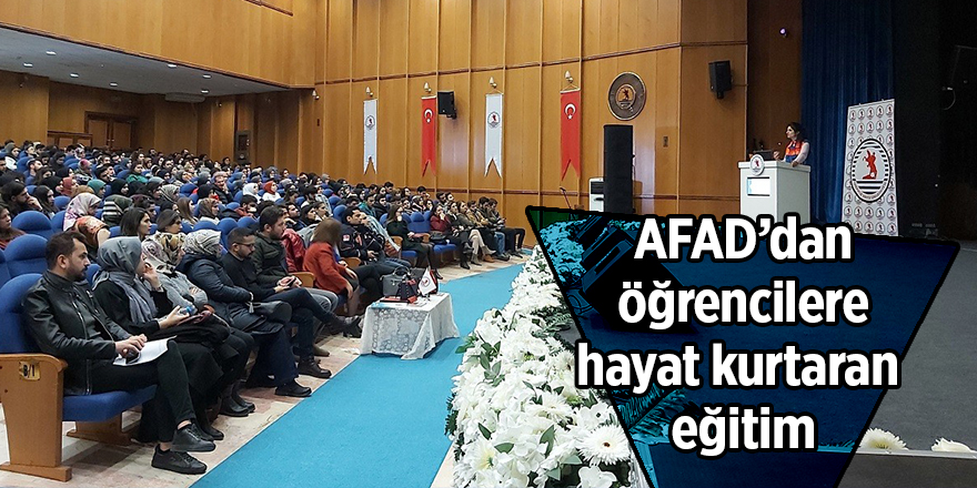 AFAD’dan öğrencilere hayat kurtaran eğitim