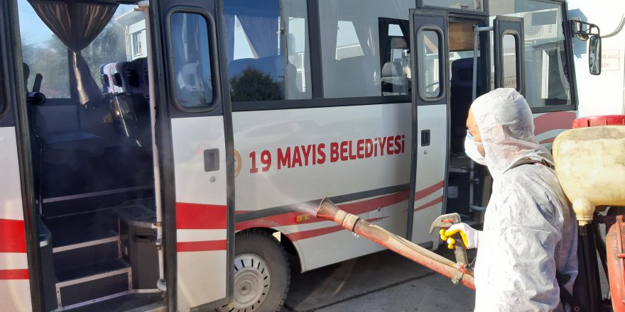 19 Mayıs Belediyesi’nden Korona önlemi