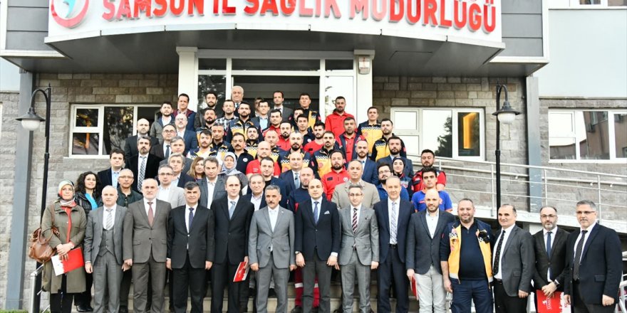 Samsun'da deprem ekibine teşekkür