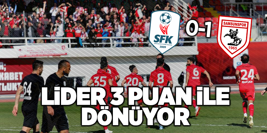 Lider 3 puan ile dönüyor