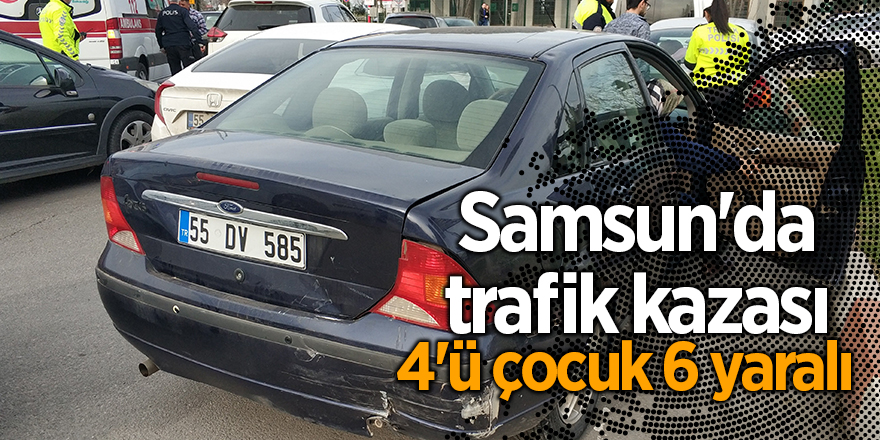 Samsun'da trafik kazası