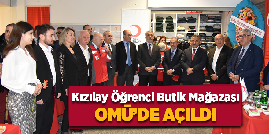 Kızılay Öğrenci Butik Mağazası OMÜ’de açıldı