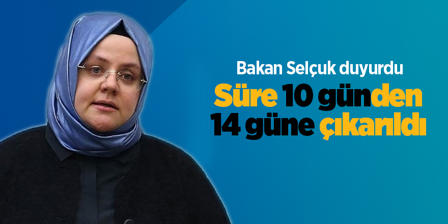 Bakan Selçuk duyurdu