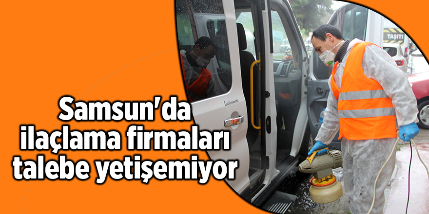 Samsun'da ilaçlama firmaları talebe yetişemiyor