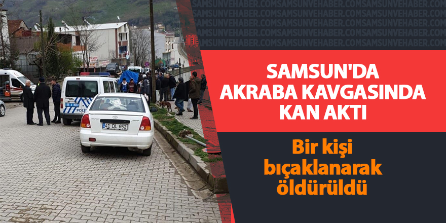 Samsun'da akraba kavgasında kan aktı