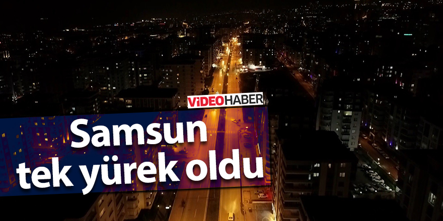 Samsun’da alkışlar sağlık çalışanlarına