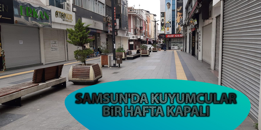 Samsun’da kuyumculardan 'Evde Kal' çağrısına destek