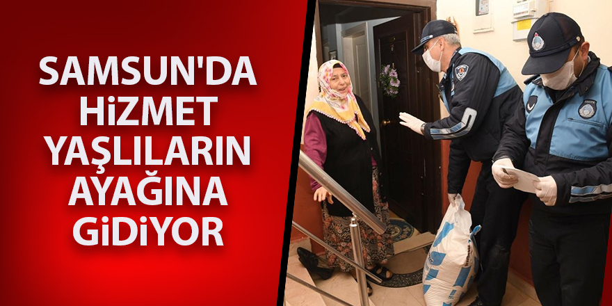 Samsun'da hizmet yaşlıların ayağına gidiyor