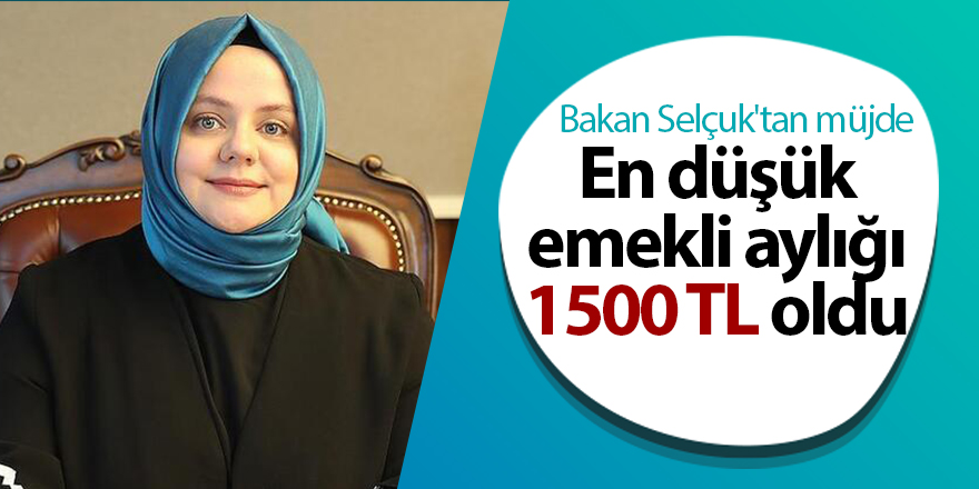 Bakan Selçuk'tan müjde