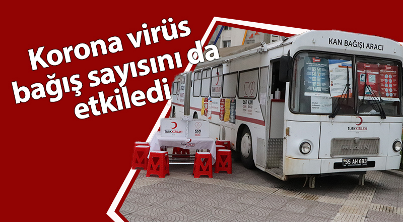 Samsun'da kan bağışı  sayısı düştü